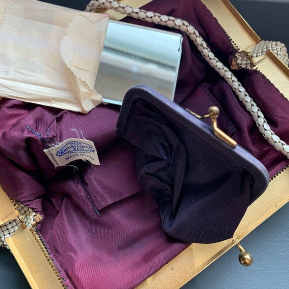 Early Whiting & Davis Enameled Mesh Purse . Inclu… - image 6