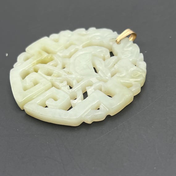 Vintage Chinese Carved  Bird Silver filigree Pendant  Necklace  . Chinese Export  Jewelry View 5