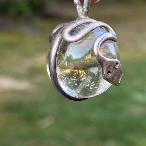 Rock Crystal Snake Necklace. Pools Of Light  Orb … - image 6