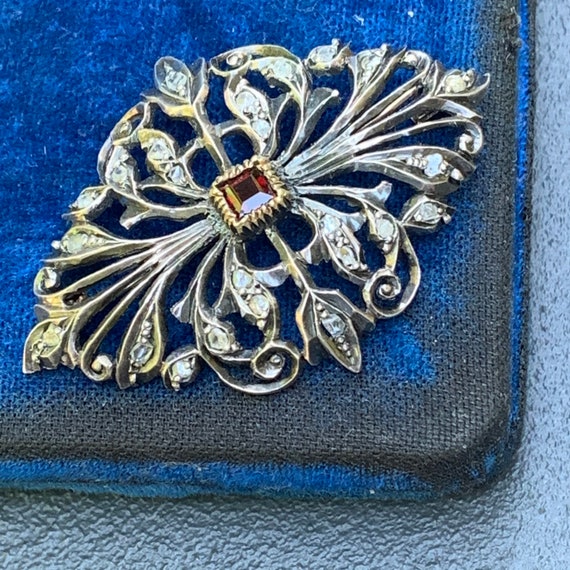 Antique Georgian Regency Small rose cute Diamond … - image 2