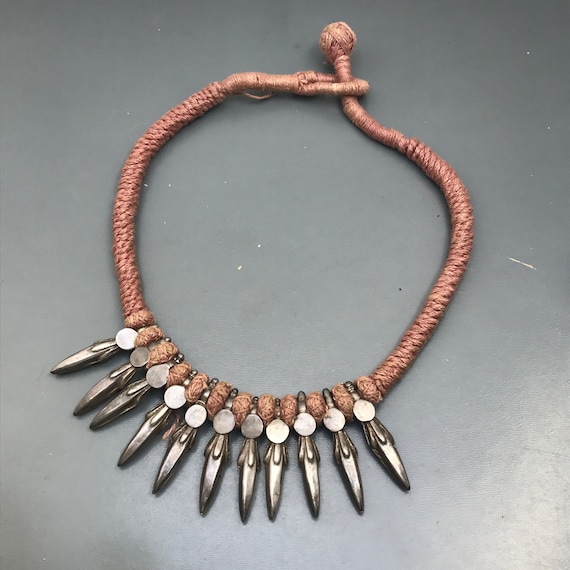 Vintage Champakali Jasmine Bud Necklace . Choker Collar Necklace