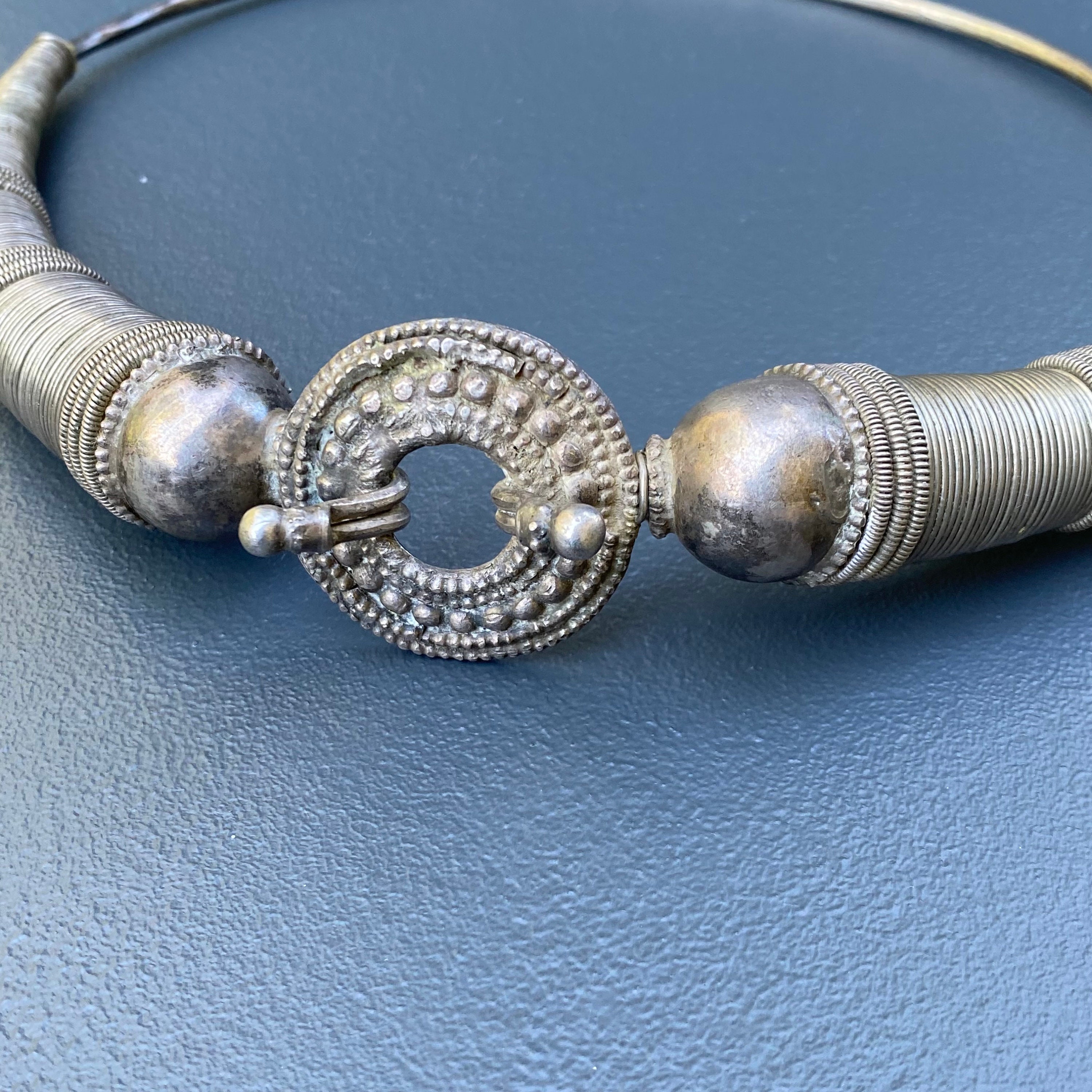 Vintage Georg Jensen Sterling Silver Quartz Neck Ring Necklace Torun 1 –  antiques-art-design