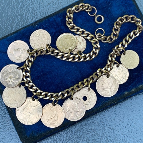 Vintage Victorian  Rev Coin Charm  Necklace .  Ro… - image 4