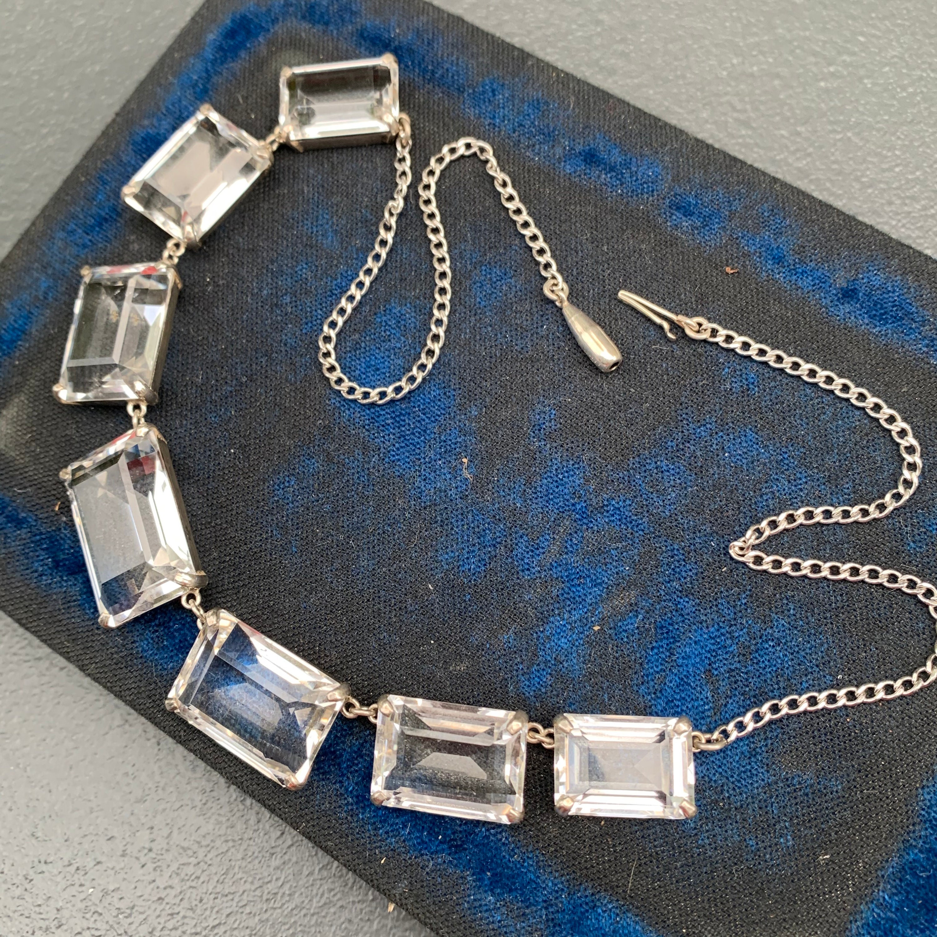 Japanese Necklace Cloisonne Oval Pendant Vtg Metal Glass Blue Silver J |  Online Shop | Authentic Japan Antiques