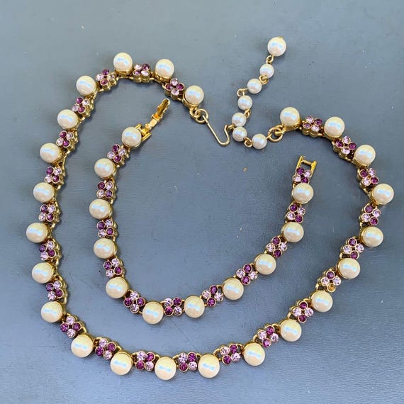 美品 ネックレス ラインストーン パール フラワー ゴールド ANEMONE】パール×フラワーネックレス｜SANPO ONLINE(サンポーオンライン)