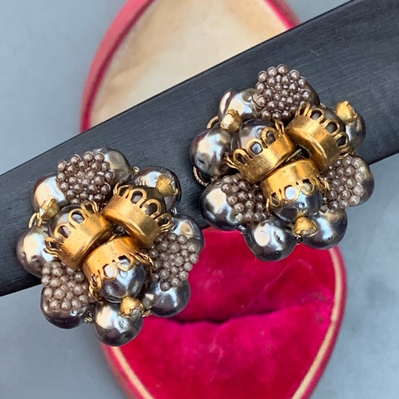 Clip on button earrings best sale