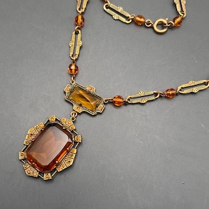 Vintage czech art deco necklace - Etsy 日本