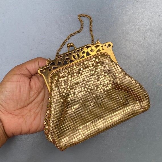 Early Whiting & Davis Gold plated  Mesh Purse . I… - image 7