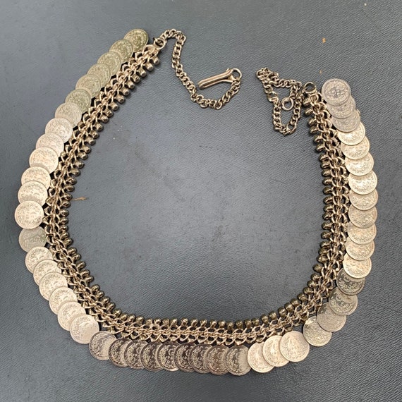 Vintage Victorian  Revival Necklace . Sterling  S… - image 2