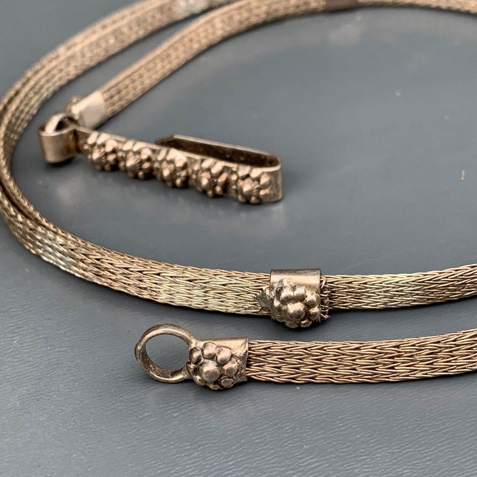 ヴィンテージ スターリングシルバー トライバルベルトまたはスライド