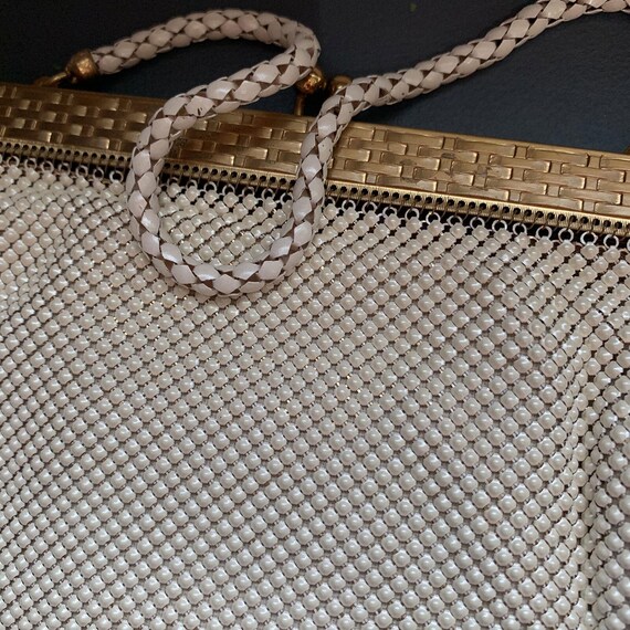 Early Whiting & Davis Enameled Mesh Purse . Inclu… - image 4