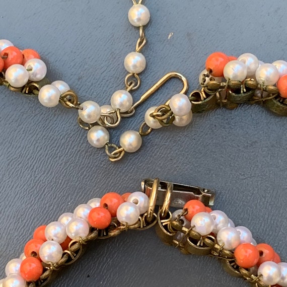 Vintage Unsigned Designer  Necklace and Bracelet … - image 6