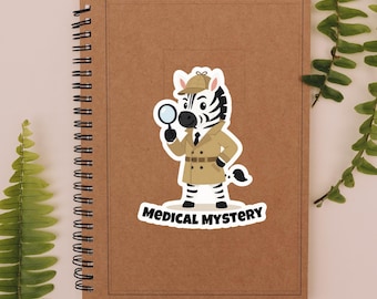 Medical Mystery Sticker Funny Rare Disease Gift Idea Humorous Chronic Illness Laptop Decal Waterproof POTS Syndrome Awareness Vinyl for Her