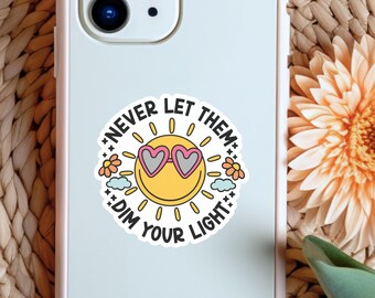 Mental Health Sticker Funny MDD Vinyl Motivational Happiness Laptop Decal Cartoon Positivity Small Gift Idea for Relatable Chronic Illness