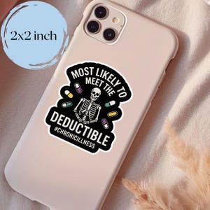 Daughter Gift Idea for Medically Expensive POTS Wife Hidden Disability Sticker Funny Chronic Illness Humor Laptop Decal for Chronically Ill