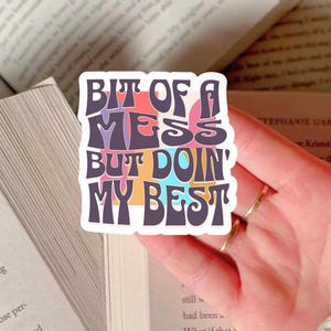 ADHD Sticker Funny Executive Dysfunction Laptop Decal for Girlfriend Procrastination Gift Idea for Anxious Friend ADD Humor Vinyl for Friend