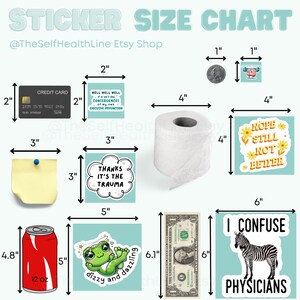 Chronic Illness Sticker Funny Surgery Patient Gift Idea for Daughter Invisible Illness Laptop Decal Sarcastic Hidden Disability Pride Design image 9