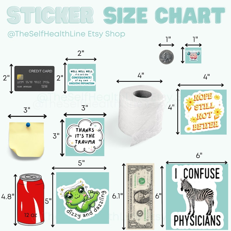 Chronic Illness Sticker Funny Surgery Patient Gift Idea for Daughter Invisible Illness Laptop Decal Sarcastic Hidden Disability Pride Design image 9