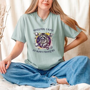Overthinker Friend Introvert T Gift Social Anxiety Tee T Shirt Funny Raccoon Awareness Unisex Mental Health Apparel Overwhelmed Shirt
