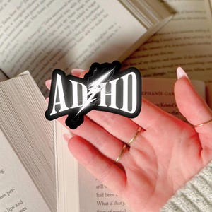 ADHD Sticker Funny ACDC Water Bottle Decal for Neurospicy Friend Autism Gift Idea for Neurodivergent Friend with Sensory Processing Disorder