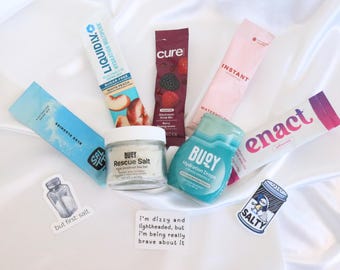 POTS Syndrome Self Care Box Thoughtful Chronic Illness Flare Day Gift Idea for Spoonie Electrolyte Hydration Samples for POTS Mothers Day