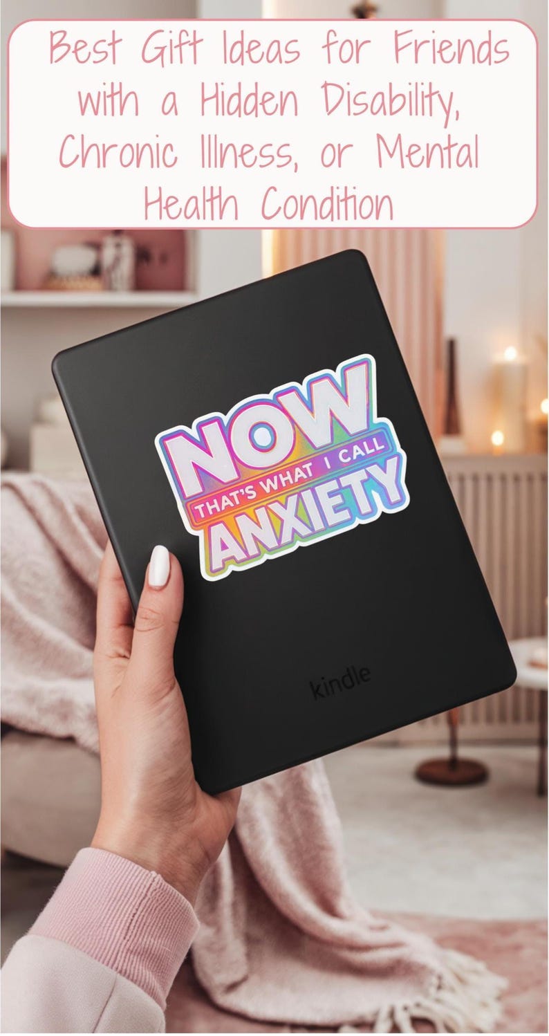 Funny Mental Health Anxiety Sticker Waterproof Decal for Phone or Waterbottle Vinyl Gift Idea for Mental Health Awareness