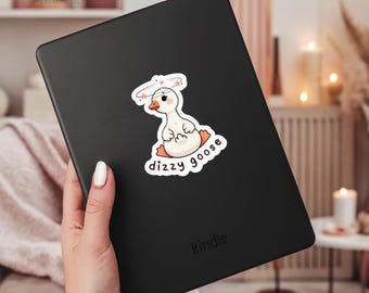 POTS Silly Goose Sticker Funny Dizzy Goose Laptop Decal Gift Idea for Dysautonomia Awareness Gift Basket Humor Spoonie Gift for Daughter EDS