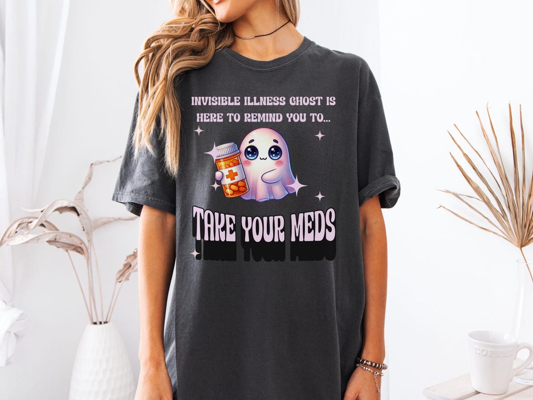 Invisible Illness Ghost Social Worker Shirt Gift Chronic Illness Tee ...