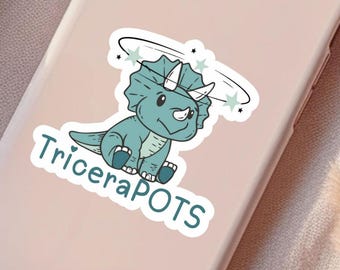 POTS Syndrome Sticker Funny Dizzy Dinosaur Laptop Decal for Postural Orthostatic Tachycardia Warrior Gift Idea for Chronic Illness Spoonie