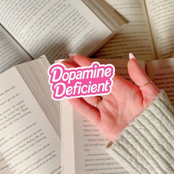 Dopamine Sticker Funny ADHD Sticker for Daughter Mental Illness Gift Idea for Hidden Disability Pride Decal Waterproof Waterbottle Sticker