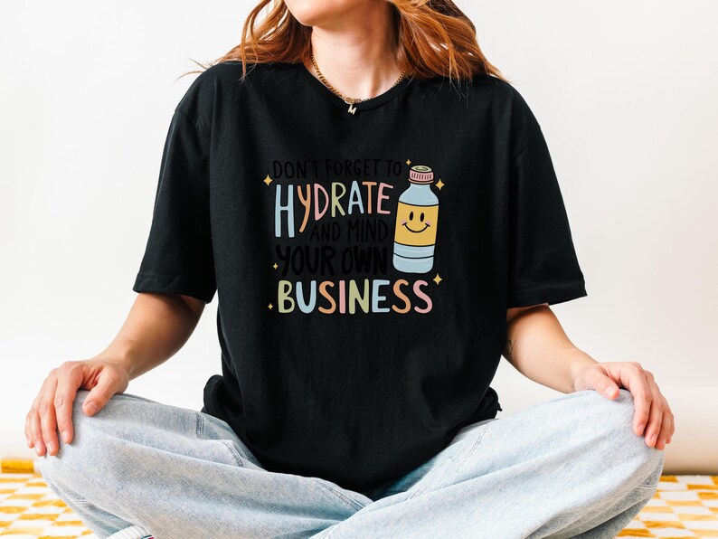 Syndrome Funny TShirt Hydration Reminder Comfort Tee for Daughter or Friend Chronic Illness Month Awareness Self Care Support Gift Idea POTS