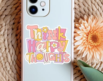 Mental Health Sticker Motivational Anxiety Decal Boho Depression Gift Idea for Friend Encouragement Vinyl Waterproof Happiness Phone Sticker