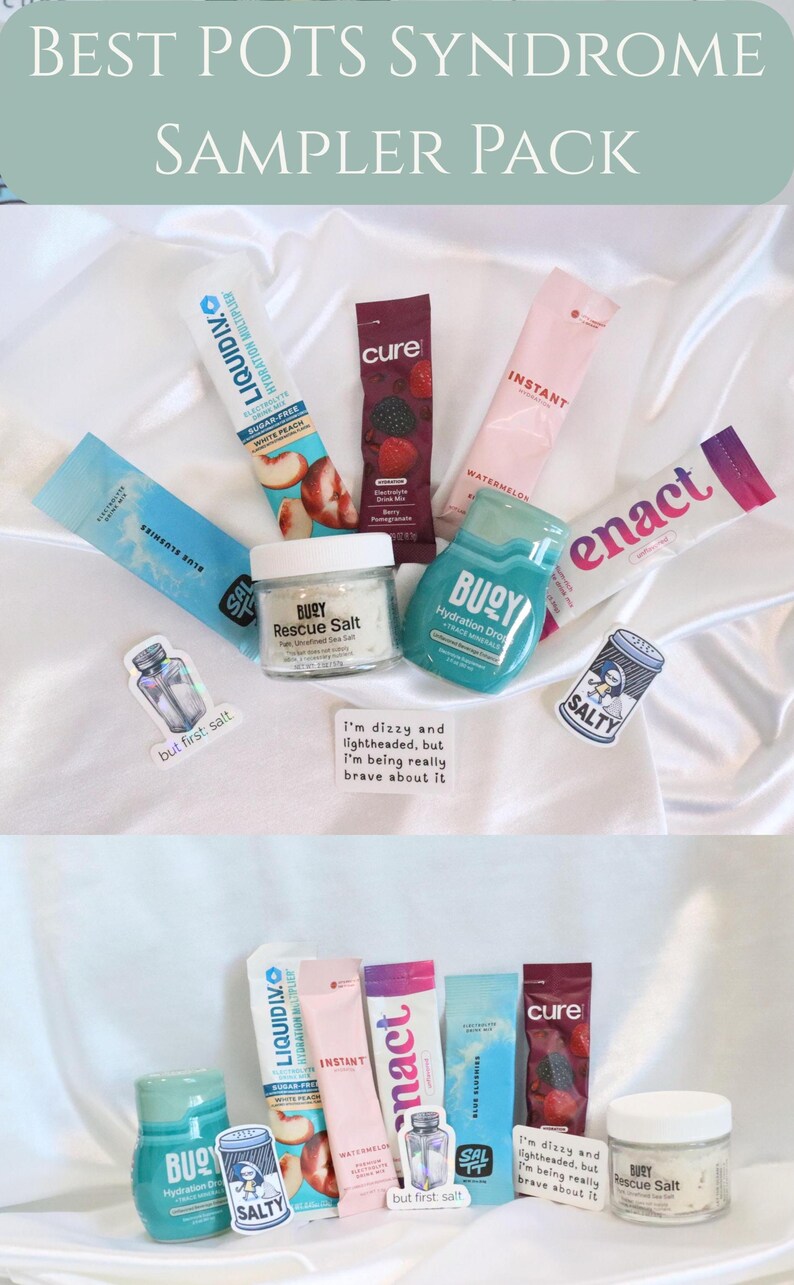 POTS Syndrome Self Care Box Thoughtful Chronic Illness Flare Day Gift Idea for Spoonie Electrolyte Hydration Samples for POTS Mothers Day