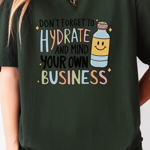 Hydration Reminder Comfort Tee for Daughter or Friend Chronic Illness Month Awareness Self Care Support Gift Idea POTS Syndrome Funny TShirt