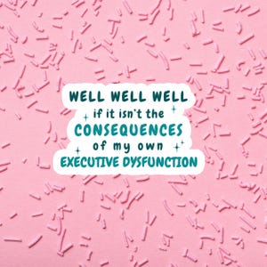 Funny ADHD Sticker for Attention Deficit Hyperactivity Disorder Humor ...