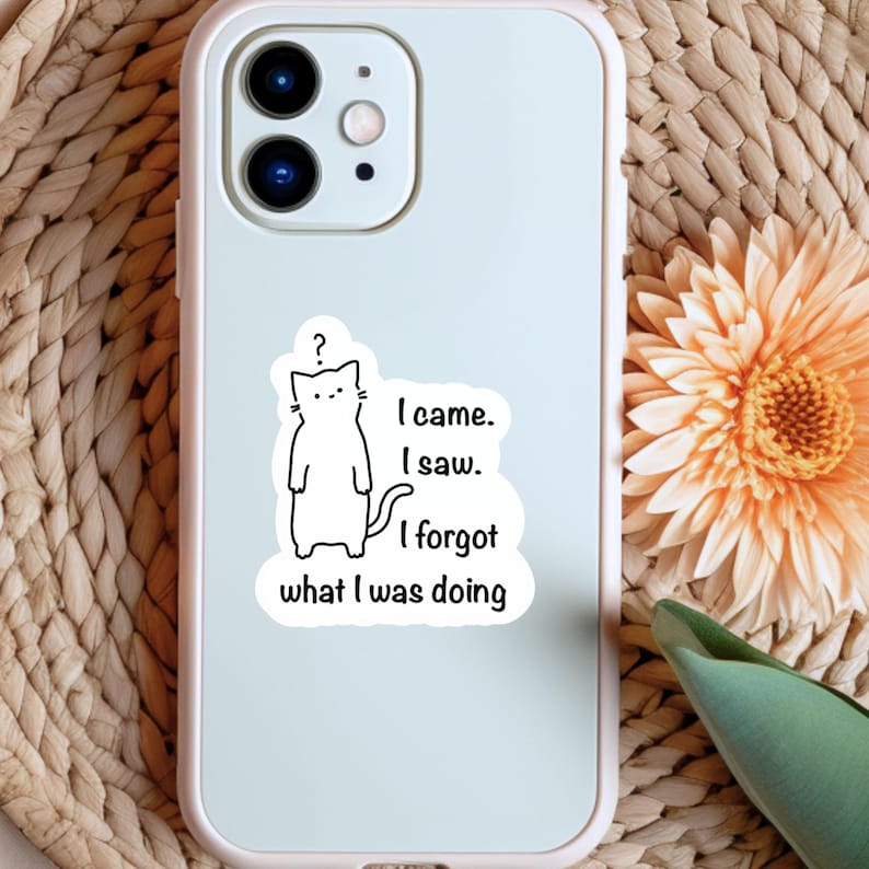 For Forgetful Friend Waterproof Laptop Decal for Hidden Disability ADHD Humor Gift Idea for Wife ADHD Sticker Funny Mental Health Sticker