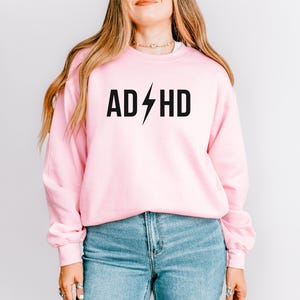 Mental Health Awareness Gift for Boyfriend Oversized Streetwear Apparel Self Care Pullover ADHD Unisex Sweatshirt Modern Neurodivergent Crew