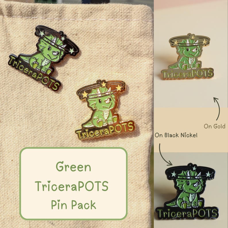 Gift Idea for Spoonie POTS Syndrome Gift Funny POTS Pin for Daughter Hidden Disability Pride Quirky Dinosaur POTS Awareness Chronic Illness