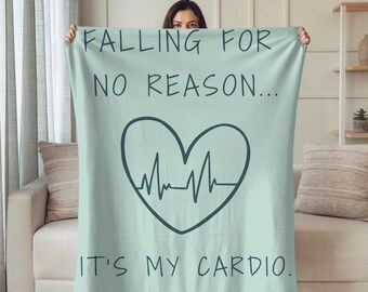 Dysautonomia Humor Blanket Funny Fainting Wife Gift Idea for Girlfriend Tachycardia Awareness Comfort Flare Day Throw for Recovery Sick Days