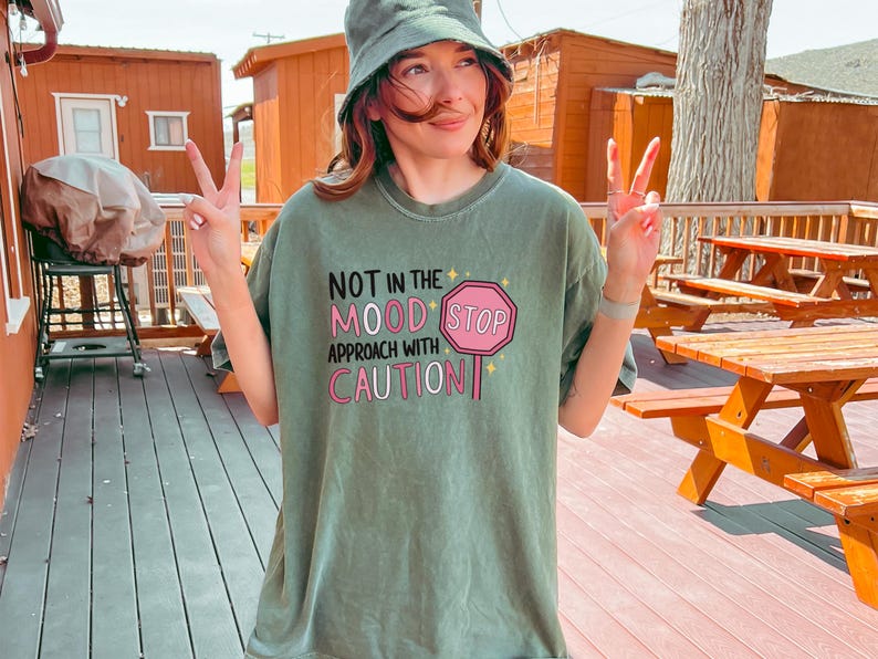 TShirt Funny Comfort Tee for Short Tempered Friend or Daughter No Patience Introvert and Mental Health Awareness Gift Idea Chronic Illness