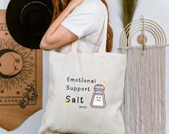 POTS Awareness Tote Funny POTS Syndrome Gift Idea for POTS Nurse Humor Chronic Illness Self Care Reminder for Wife Reusable Book Bag for her