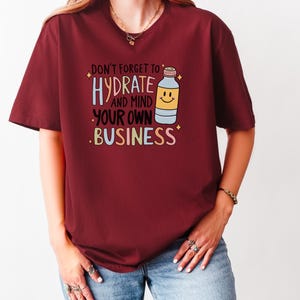 Comfort Tee for Daughter or Friend Chronic Illness Month Awareness Self Care Support Gift Idea POTS Syndrome Funny TShirt Hydration Reminder