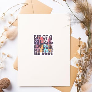 For Girlfriend Procrastination Gift Idea for Anxious Friend ADD Humor Vinyl