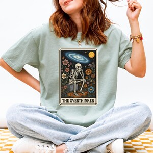 Overthinker Tarot Card TShirt Sarcastic Mental Health T Shirt for Daughter Social Anxiety Gift Idea for Depressed Friend Anxiety Shirt Funny