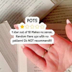 POTS Syndrome Sticker Sarcastic Bad Rating Decal for Chronic Illness Humor for POTS Awareness Gift for Dysautonomia Wife Funny POTS Sucks