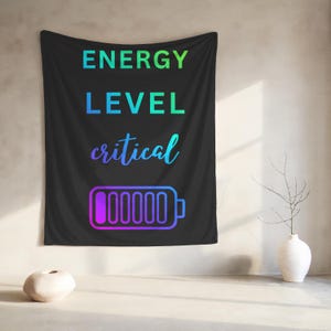 Blanket Introvert Gift Idea for Coworker Self Care Comfort Throw for Spoonie Support Long Work Day Recovery CFS Chronic Fatigue Awareness
