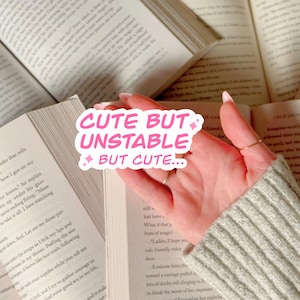 Mentally Unstable Sticker Funny Laptop Decal for Sister Gift Idea for Mental Health Humor Waterproof Sticker for Friend Phone Decal for her