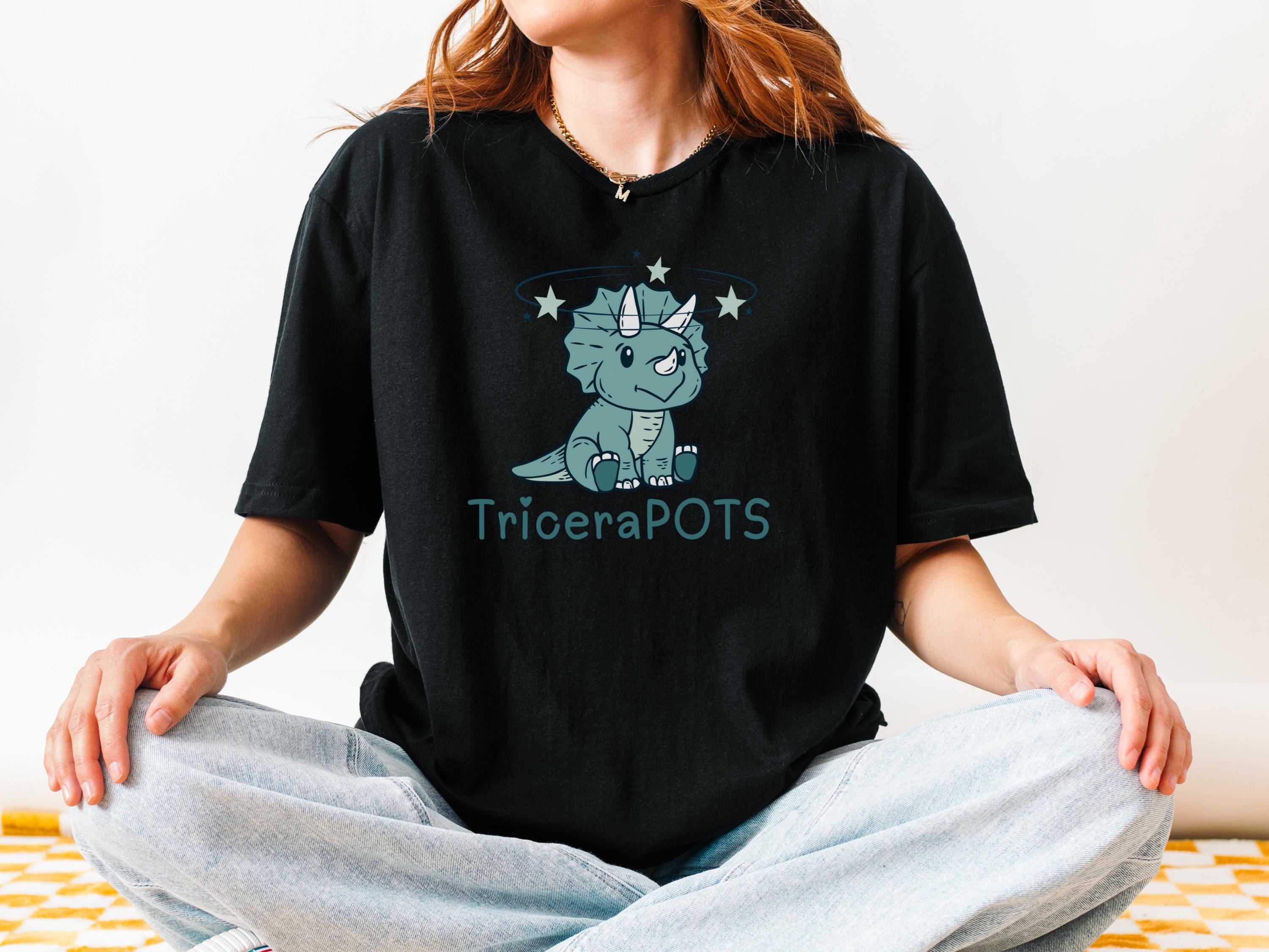 TriceraPOTS TShirt for POTS Syndrome Warrior Chronic Illness Funny Spoonie Gift Idea for Wife Postural Orthostatic Tachycardia Tee for her