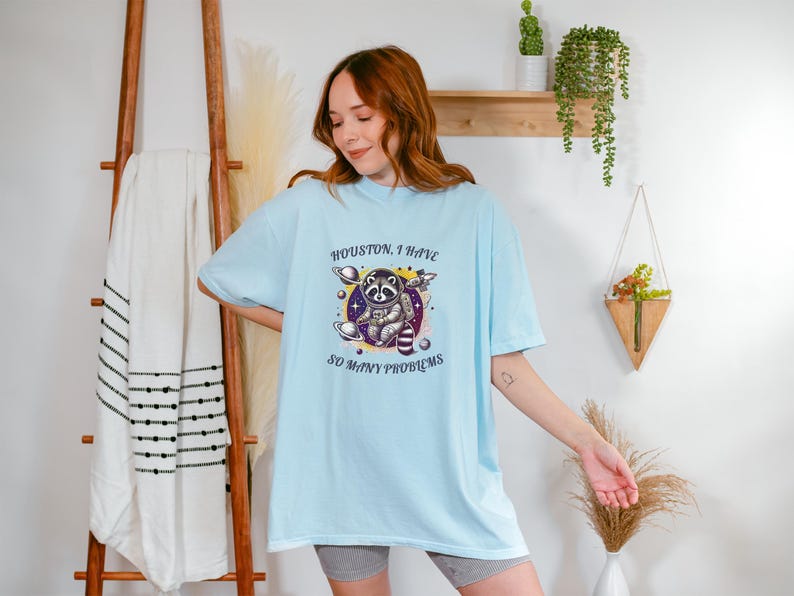 Funny Raccoon T Shirt Overwhelmed Shirt Social Anxiety Tee Gift for Overthinker Friend Introvert T Awareness Unisex Mental Health Apparel