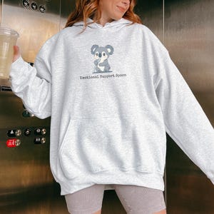 Spoonie Sweatshirt Funny Emotional Support Spoon Gift Idea for Chronic Illness Spoonie Koala Hoodie Spoon Theory Humor Pullover for Friend